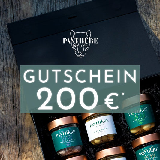 Macadamia by PANTHÈRE NUE 200€ Gutschein - Macadamia by PANTHÉRE NUE