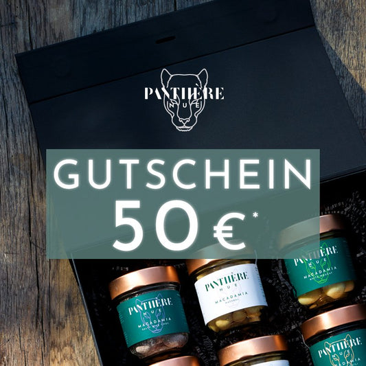 Macadamia by PANTHÈRE NUE 50€ Gutschein - Macadamia by PANTHÉRE NUE