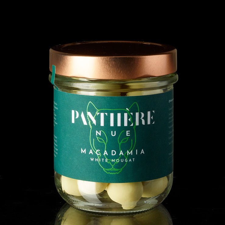 White Nougat Macadamia Pralinen – PANTHÈRE NUE